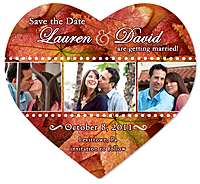 Fall in Love Photo Heart
